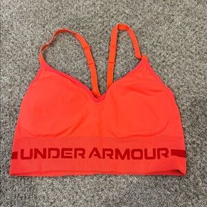 Under Armour Vibrant Orange Sports Bra SM
